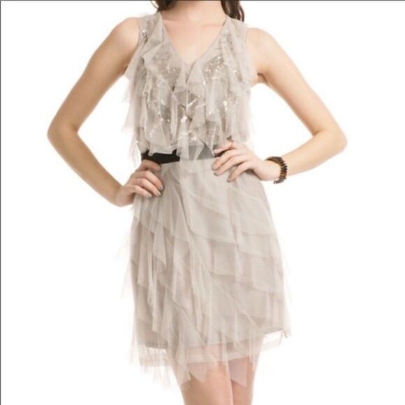 Sachin + Babi for Ankasa Ruffle Sequin Dress size 8 - Picture 1 of 14